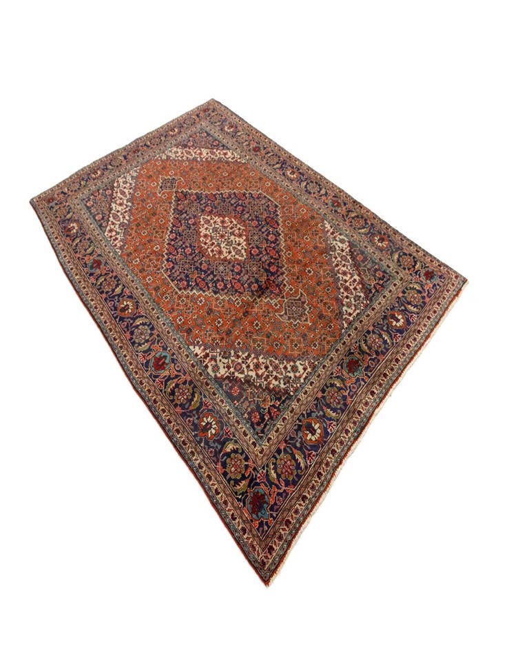 Detail image of  6' 8 x 9' 8  Hand Knotted Tabriz Persian Wool Rug