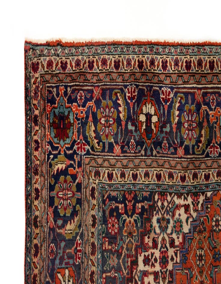 Detail image of  6' 8 x 9' 8  Hand Knotted Tabriz Persian Wool Rug