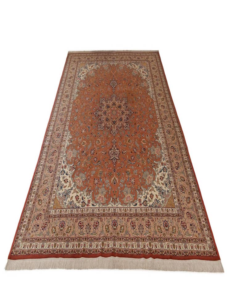 Detail image of  9' 9 x 13'  Hand Knotted Tabriz Persian Rug