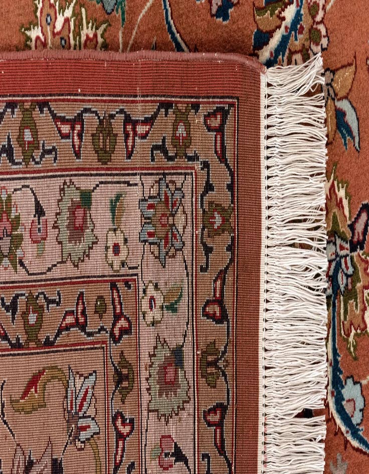 Detail image of  9' 9 x 13'  Hand Knotted Tabriz Persian Rug