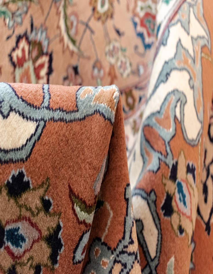 Detail image of  9' 9 x 13'  Hand Knotted Tabriz Persian Rug