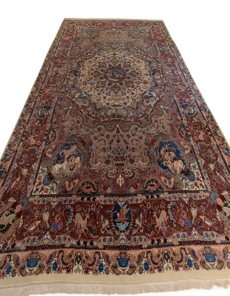 Detail image of  13' x 19' 9 Tabriz Rug