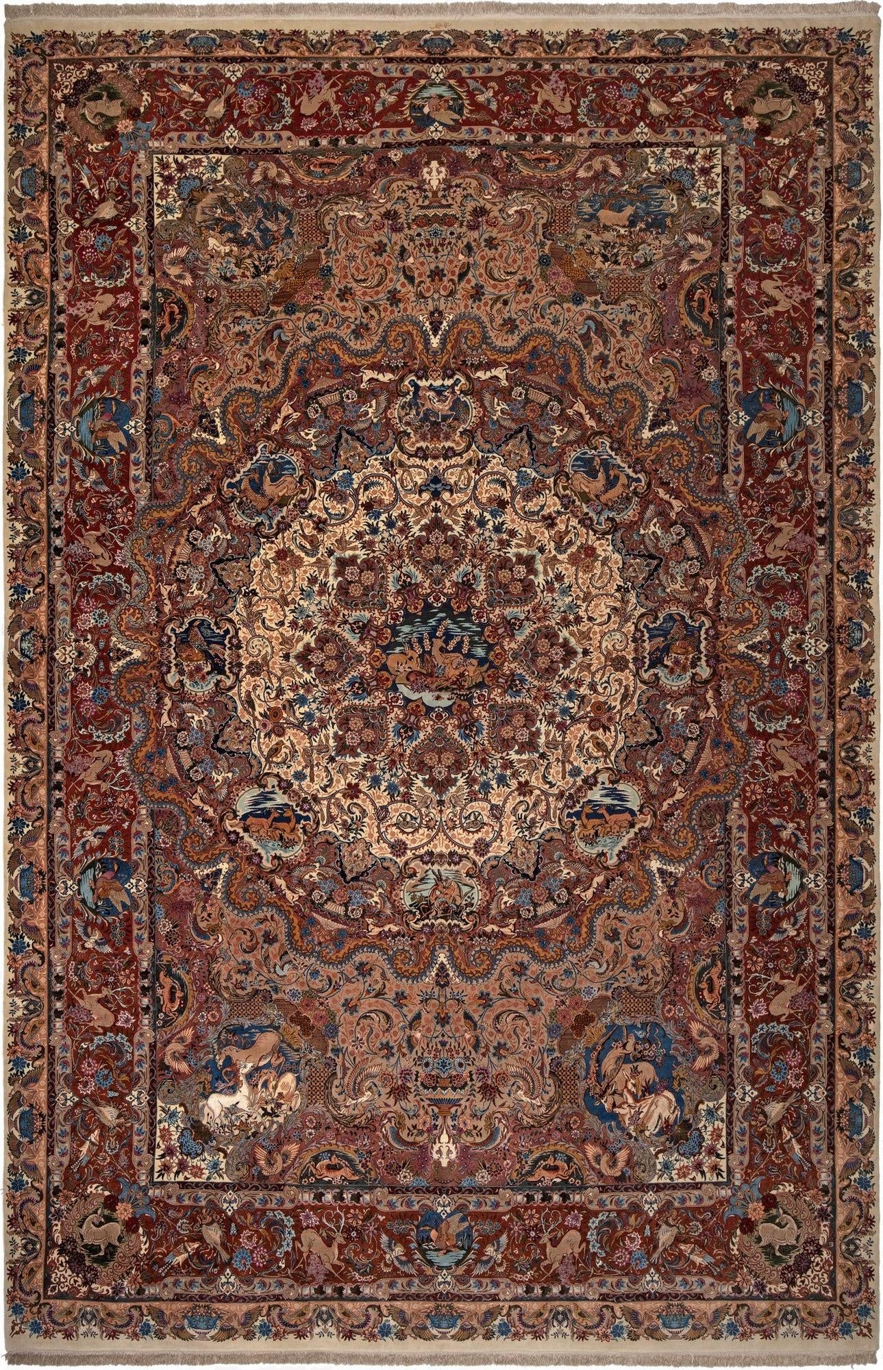  13' x 19' 9 Tabriz Rug