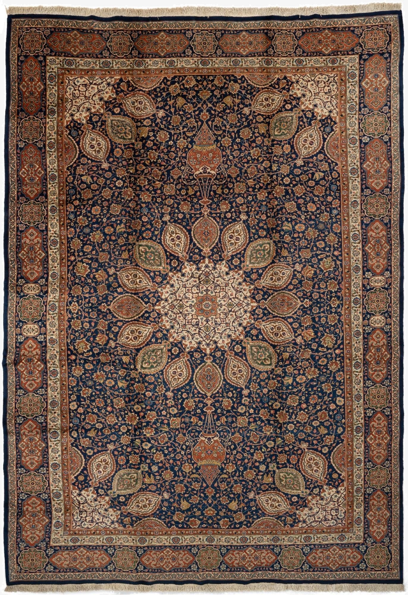  11' x 16' Tabriz Wool Rug