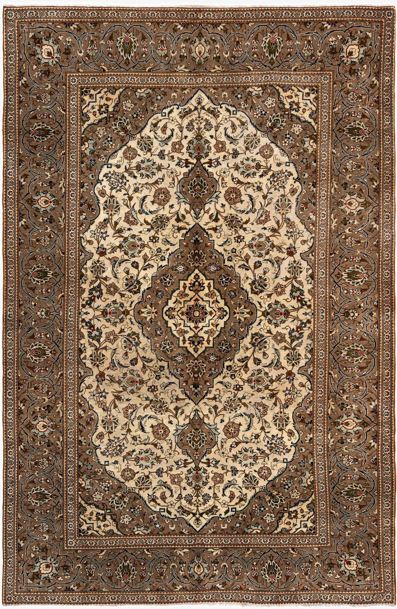  6' 7 x 10' 1 Tabriz Wool Rug