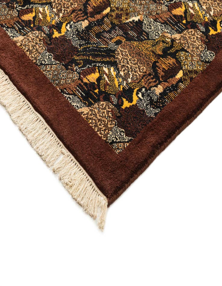 Detail image of  6' 1 x 9' 6  Hand Knotted Tibet Wool Rug