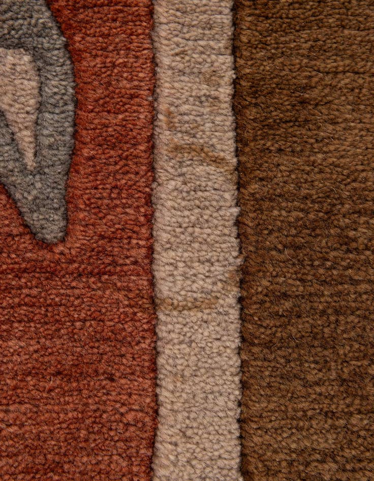 Detail image of  6' 8 x 10' 4  Hand Knotted Tibet Wool Rug