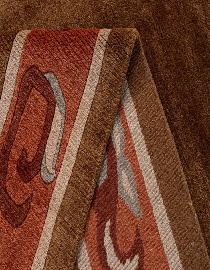 Detail image of  6' 8 x 10' 4  Hand Knotted Tibet Wool Rug