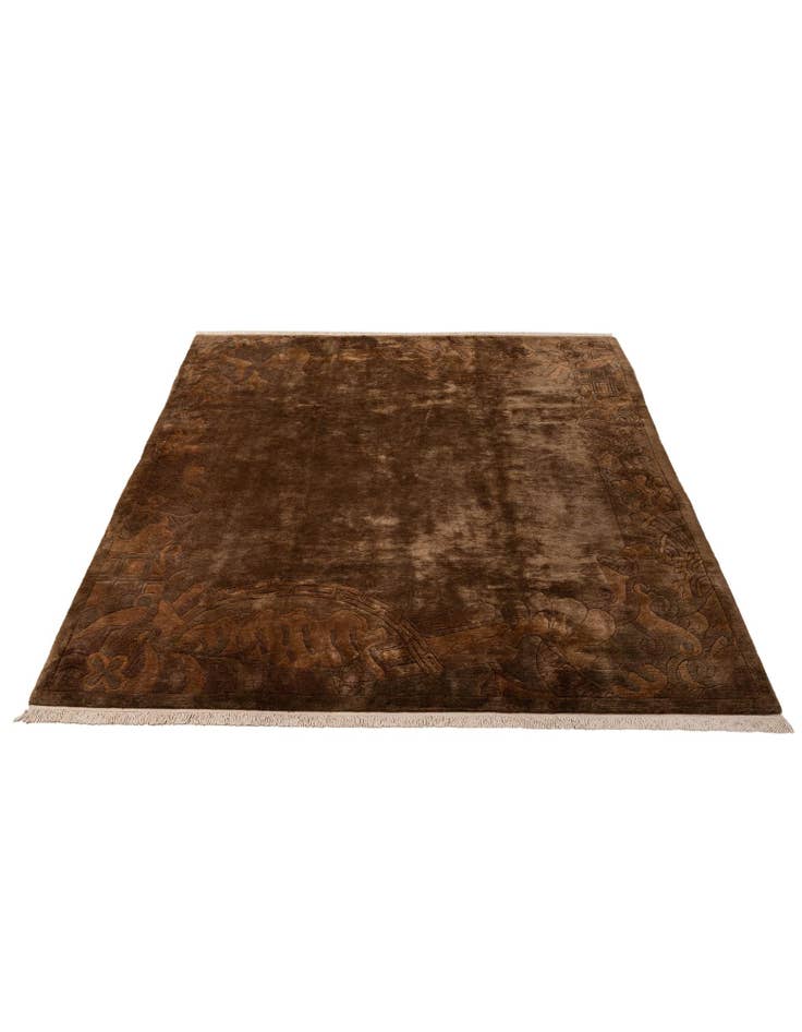 Detail image of  8' 2 x 10'  Hand Knotted Tibet Wool Rug