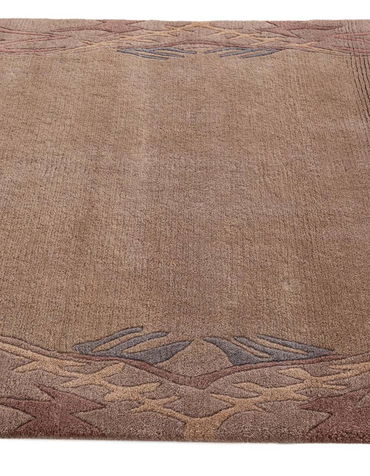 Detail image of  4' 1 x 5' 10  Hand Knotted Tibet Wool Rug