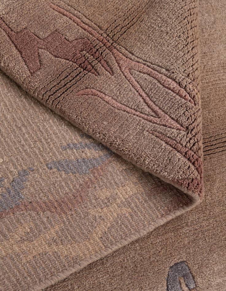 Detail image of  4' 1 x 5' 10  Hand Knotted Tibet Wool Rug