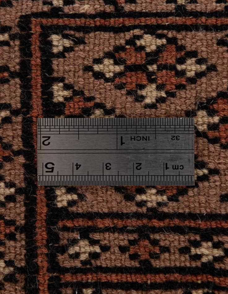 Detail image of  2' 9 x 4' 3  Hand Knotted Torkaman Persian Wool Rug