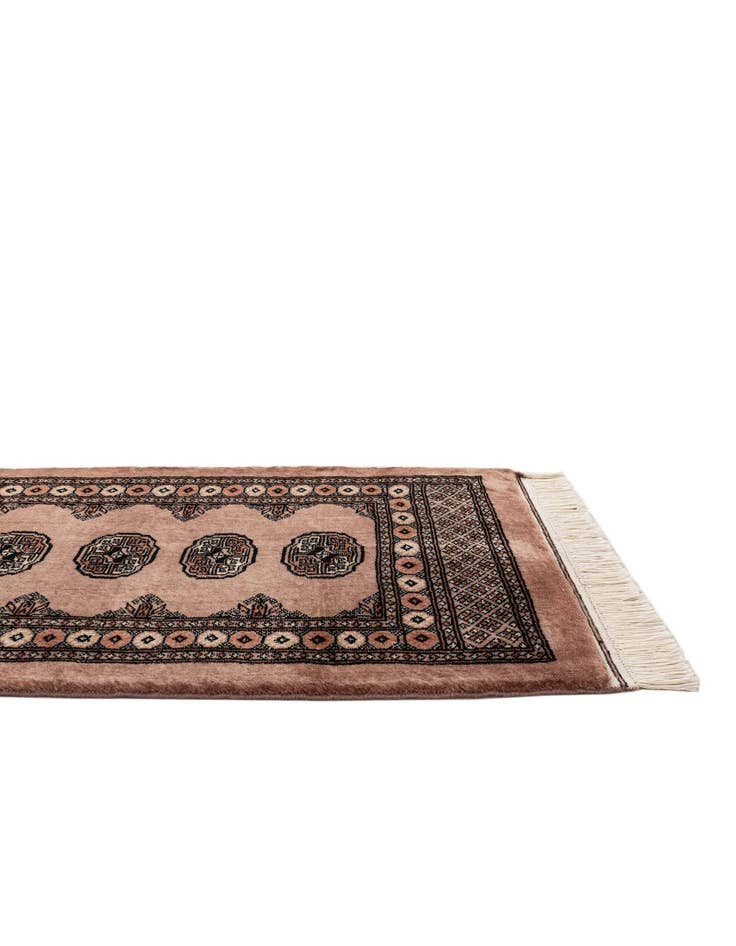 Detail image of  2' 9 x 4' 3  Hand Knotted Torkaman Persian Wool Rug