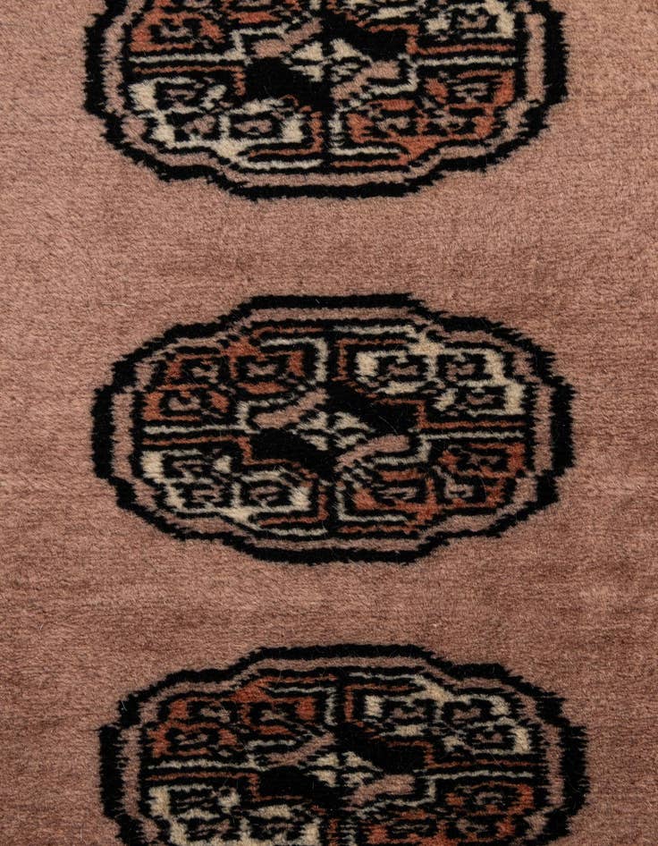 Detail image of  2' 9 x 4' 3  Hand Knotted Torkaman Persian Wool Rug