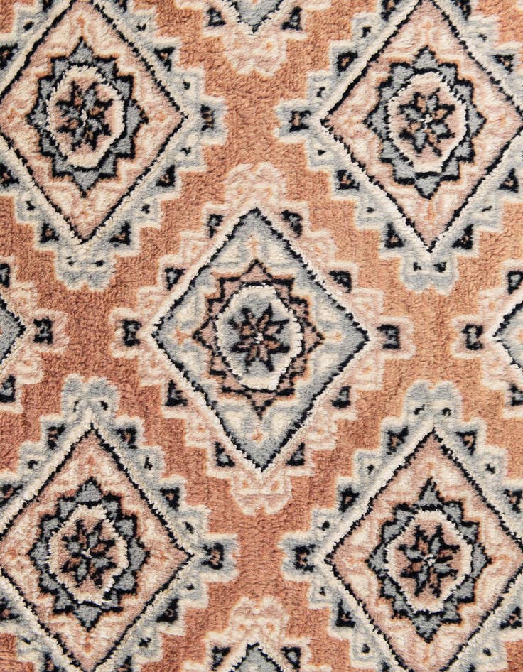 Detail image of  6' 1 x 8' 10  Hand Knotted Torkaman Persian Wool Rug