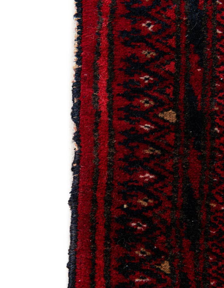 Detail image of  3' 5 x 4' 7  Hand Knotted Torkaman Wool Rug