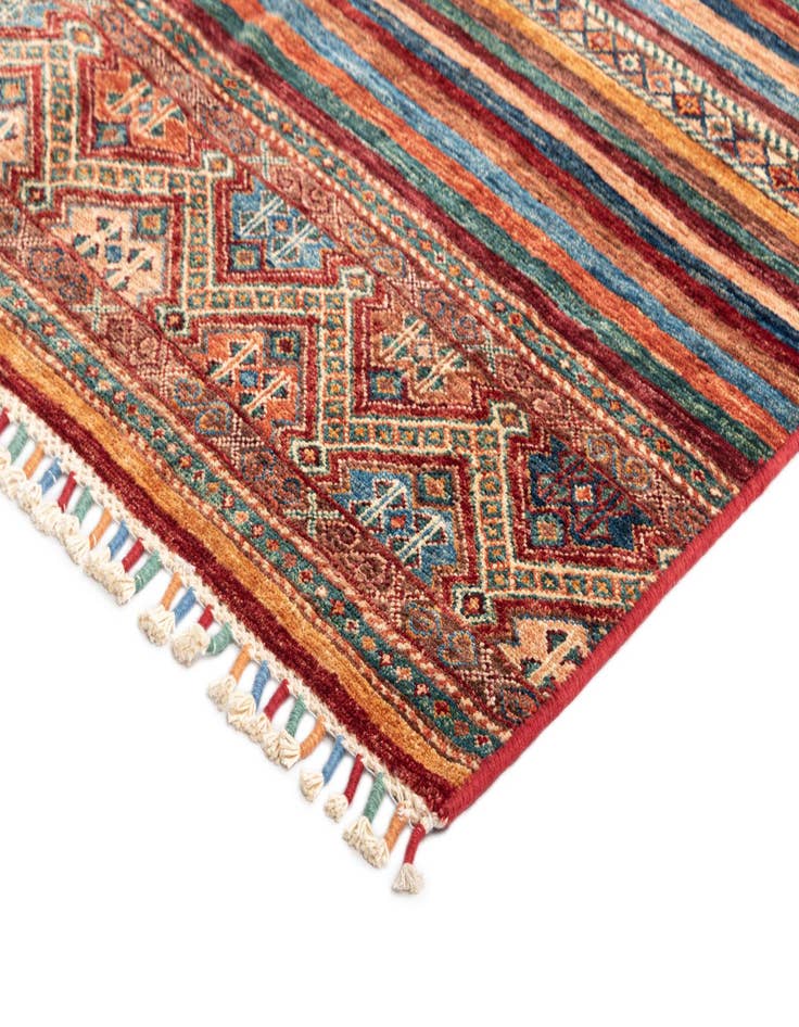 Detail image of  4' x 5' 11 Torkman Wool Rug