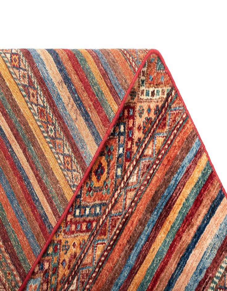 Detail image of  4' x 5' 11 Torkman Wool Rug