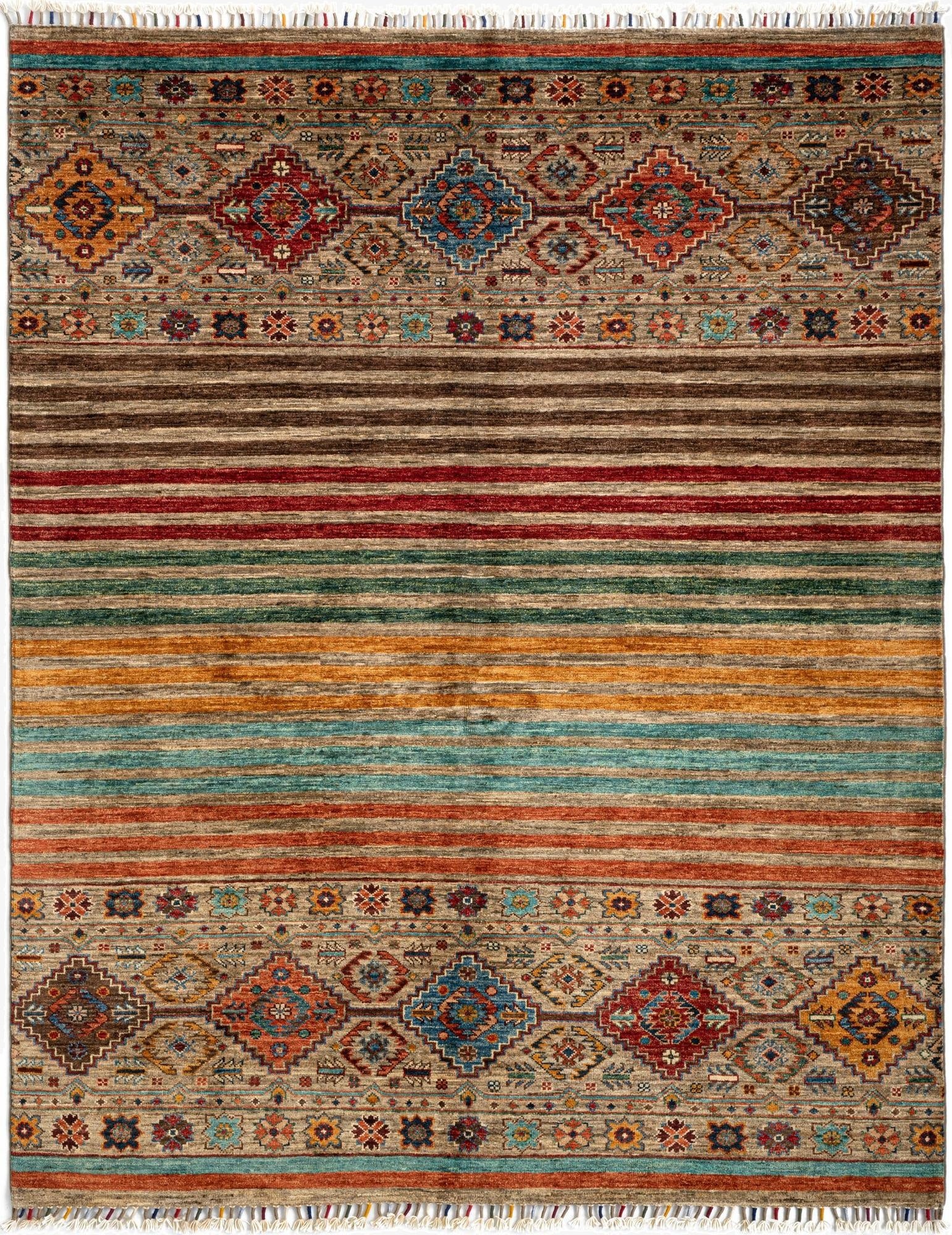  5' 1 x 6' 5 Torkman Wool Rug