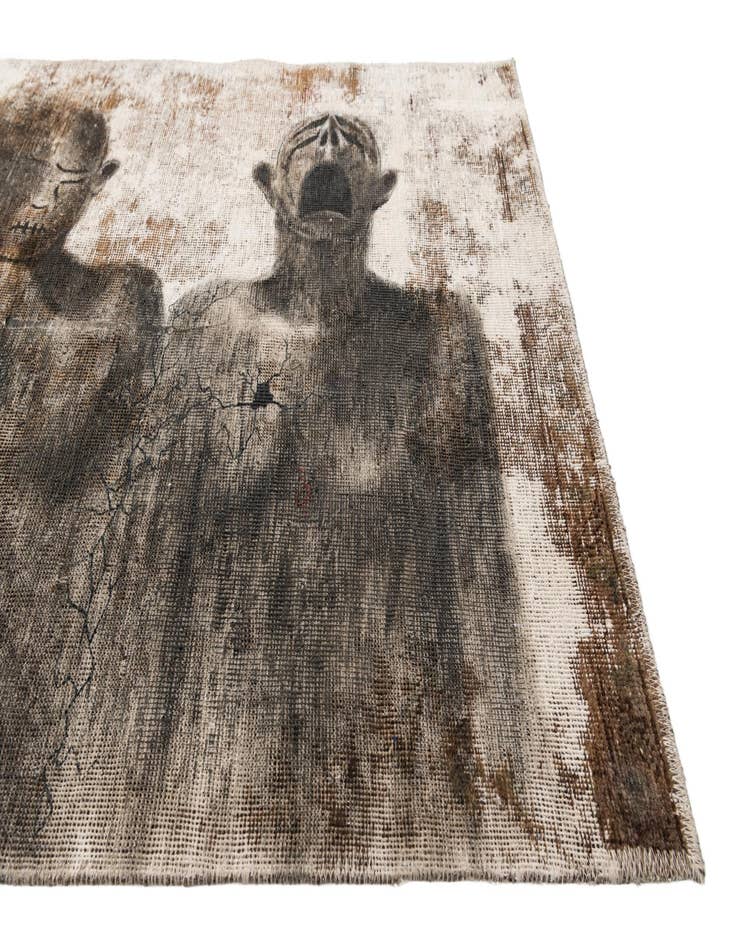 Detail image of  3' x 5' 9  Hand Knotted Ultra Vintage Persian Wool Rug