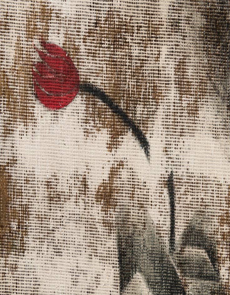 Detail image of  3' x 5' 9  Hand Knotted Ultra Vintage Persian Wool Rug