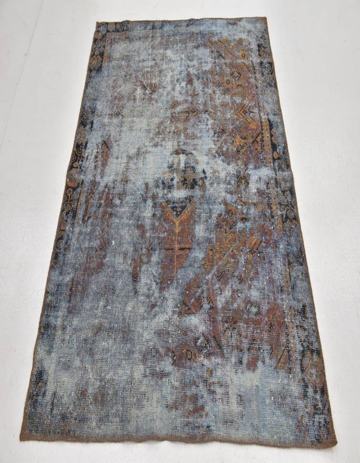 Detail image of  4' x 5' 6  Hand Knotted Ultra Vintage Persian Wool Rug