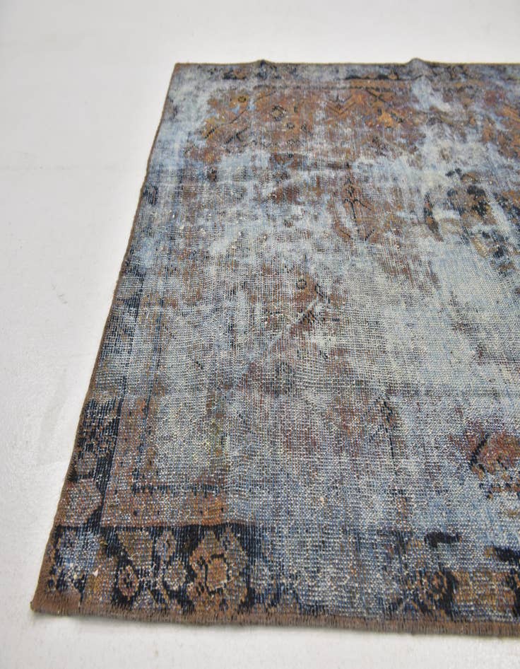 Detail image of  4' x 5' 6  Hand Knotted Ultra Vintage Persian Wool Rug