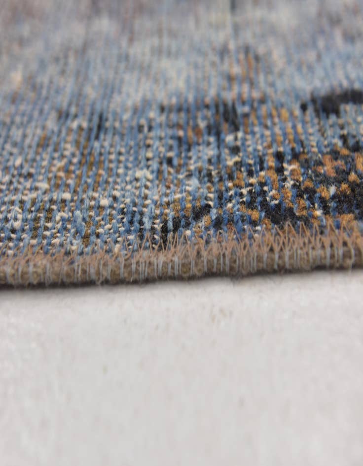 Detail image of  4' x 5' 6  Hand Knotted Ultra Vintage Persian Wool Rug