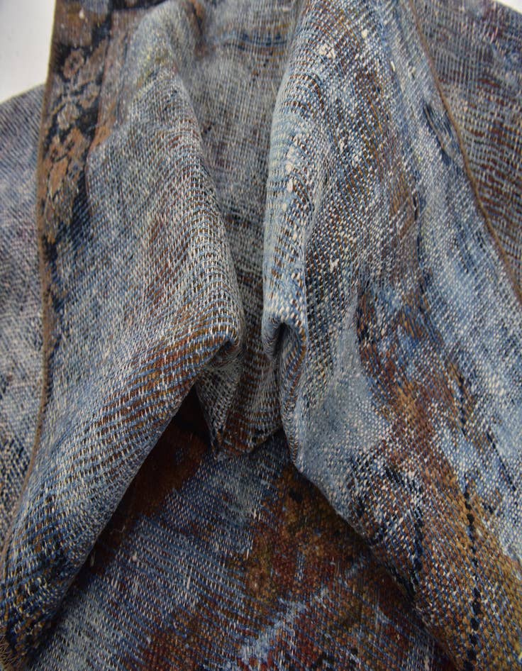 Detail image of  4' x 5' 6  Hand Knotted Ultra Vintage Persian Wool Rug