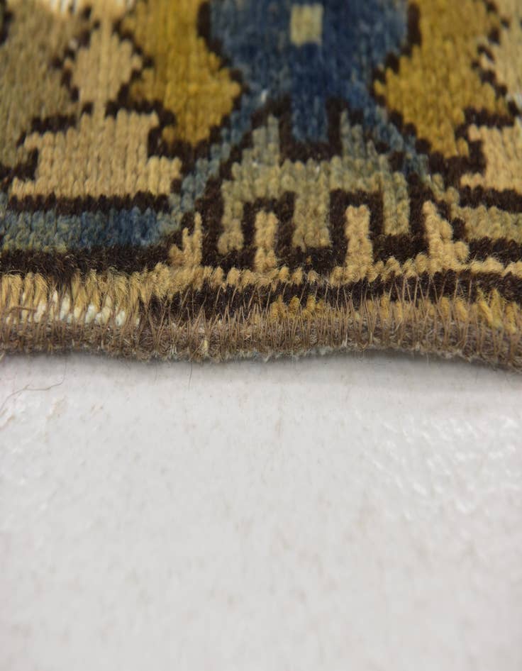 Detail image of  6' 6 x 9'  Hand Knotted Ultra Vintage Persian Wool Rug