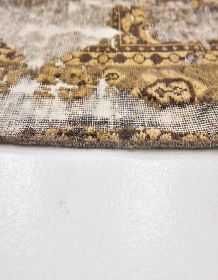 Detail image of  6' 3 x 9' 2  Hand Knotted Ultra Vintage Persian Wool Rug