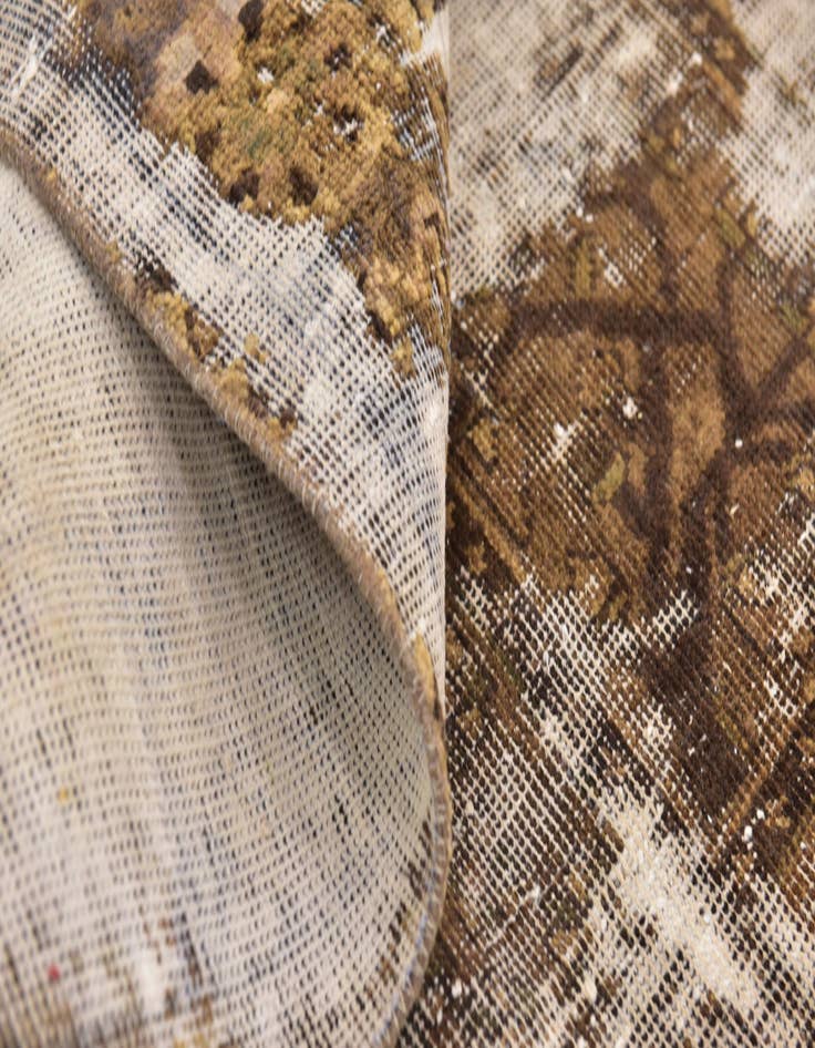 Detail image of  6' 3 x 9' 2  Hand Knotted Ultra Vintage Persian Wool Rug