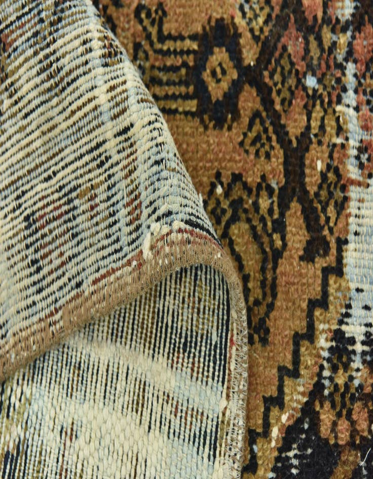 Detail image of  6' 6 x 8' 2  Hand Knotted Ultra Vintage Persian Wool Rug