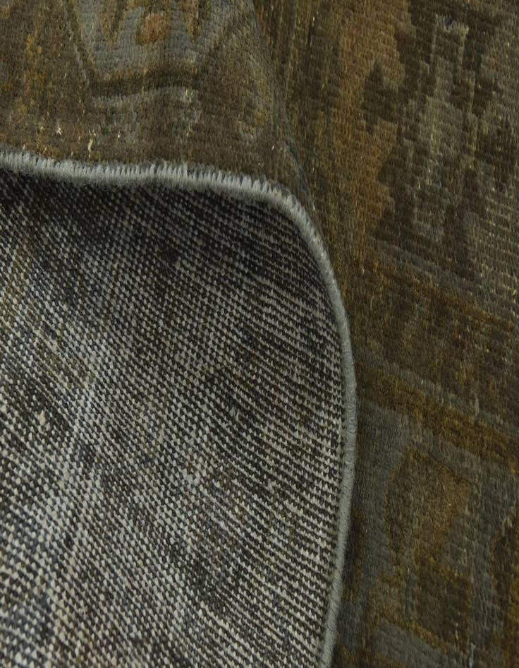 Detail image of  5' 10 x 9'  Hand Knotted Ultra Vintage Persian Wool Rug