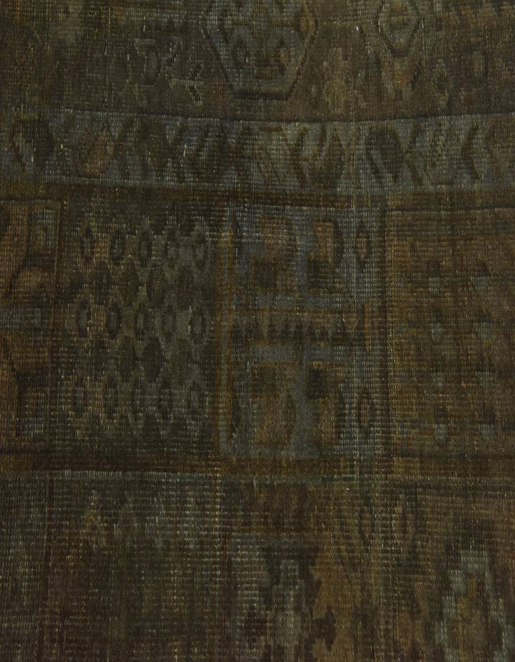 Detail image of  5' 10 x 9'  Hand Knotted Ultra Vintage Persian Wool Rug