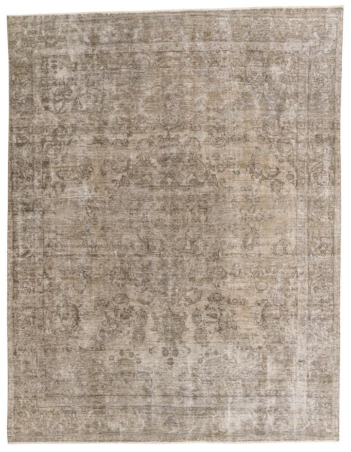  9' 3 x 12' 1  Hand Knotted Ultra Vintage Persian W...