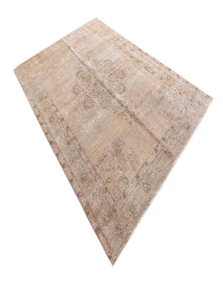 Detail image of  6' 3 x 9' 2  Hand Knotted Ultra Vintage Persian Wool Rug