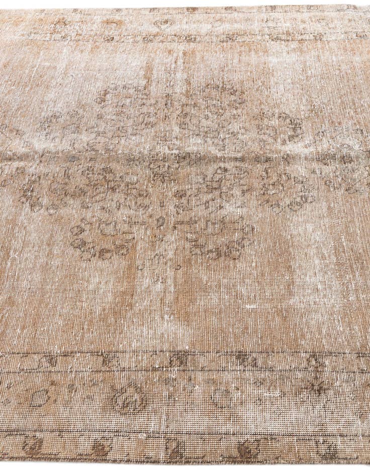 Detail image of  6' 3 x 9' 2  Hand Knotted Ultra Vintage Persian Wool Rug