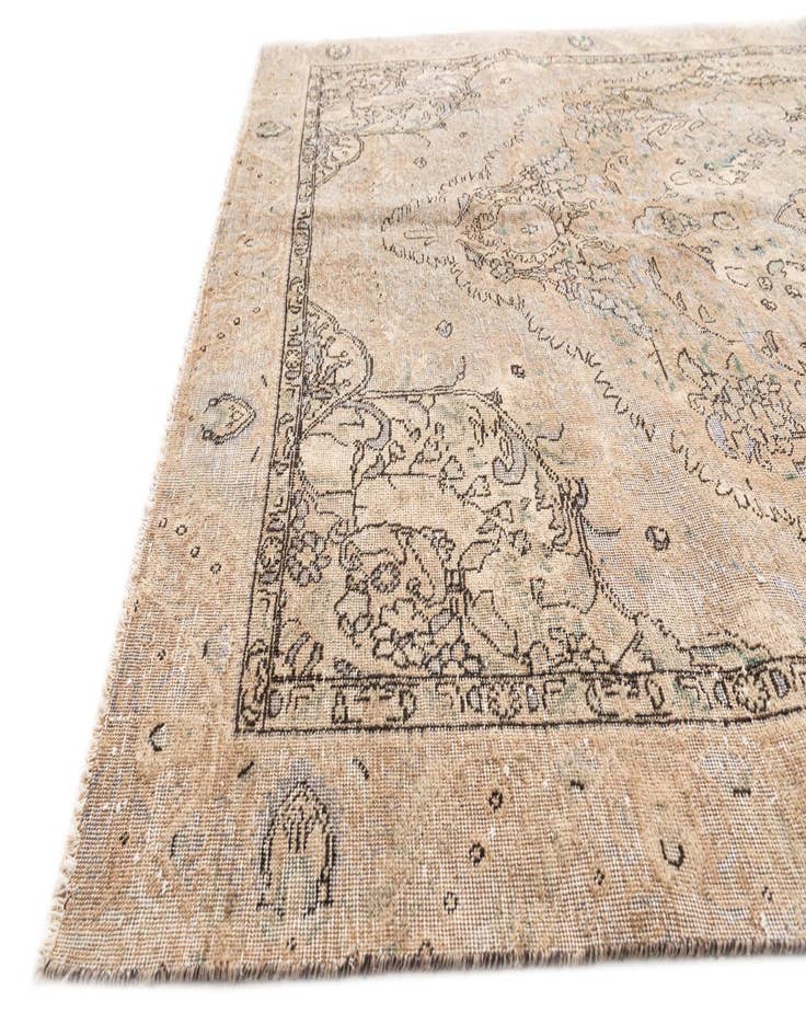 Detail image of  6' x 9' 1  Hand Knotted Ultra Vintage Persian Wool Rug