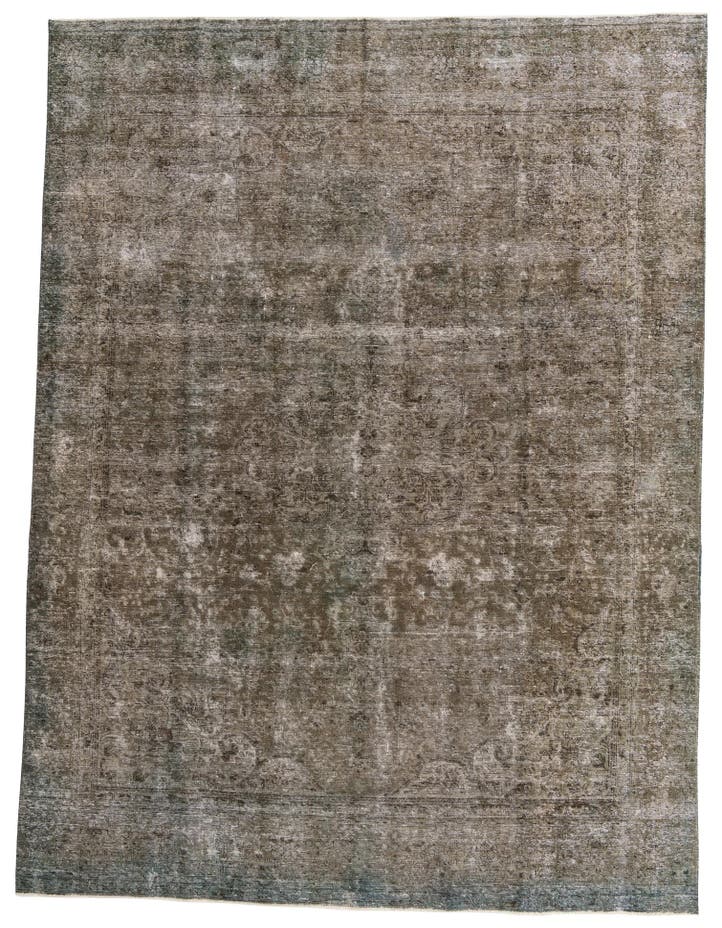  9' 2 x 12' 7  Hand Knotted Ultra Vintage Persian W...