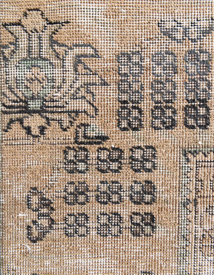 Detail image of  9' 7 x 12' 7  Hand Knotted Ultra Vintage Persian Wool Rug