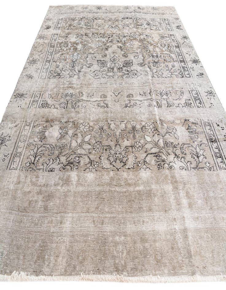 Detail image of  8' 10 x 11'  Hand Knotted Ultra Vintage Persian Wool Rug