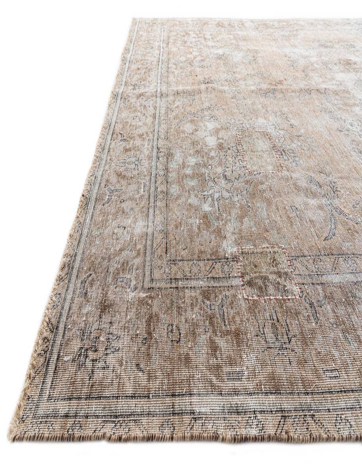 Detail image of  9' 4 x 12' 8  Hand Knotted Ultra Vintage Persian Wool Rug