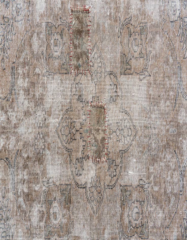 Detail image of  9' 4 x 12' 8  Hand Knotted Ultra Vintage Persian Wool Rug