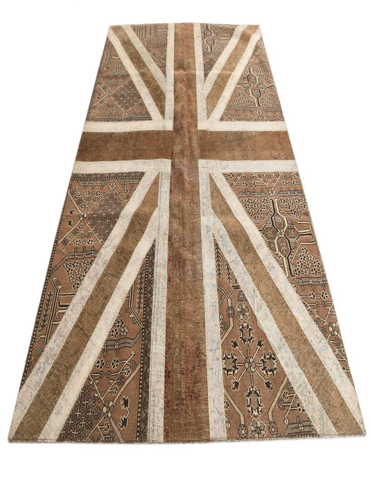 Detail image of  6' 7 x 9' 9  Hand Knotted Ultra Vintage Persian Wool Rug