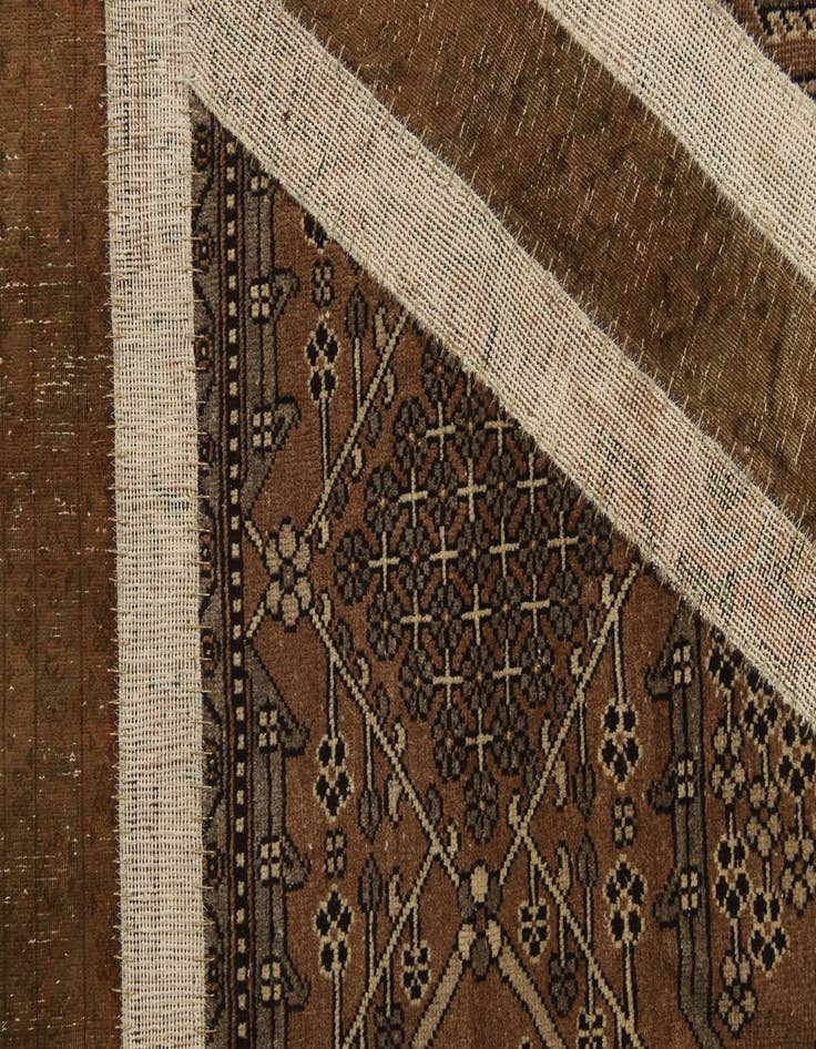 Detail image of  6' 7 x 9' 9  Hand Knotted Ultra Vintage Persian Wool Rug