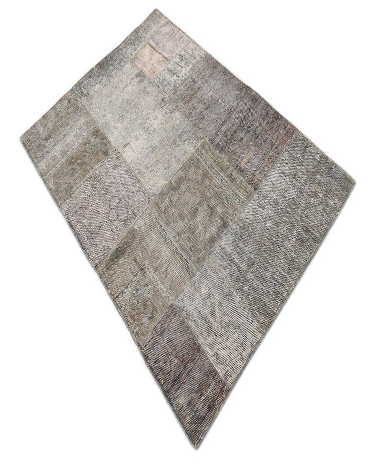 Detail image of  3' 5 x 5'  Hand Knotted Ultra Vintage Persian Wool Rug