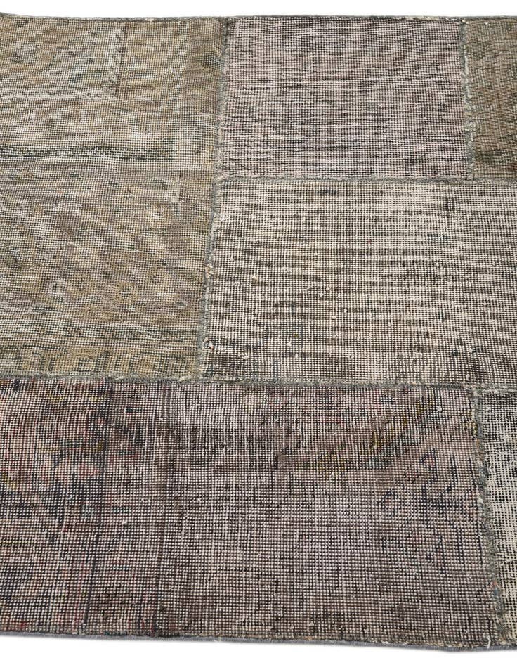 Detail image of  3' 5 x 5'  Hand Knotted Ultra Vintage Persian Wool Rug