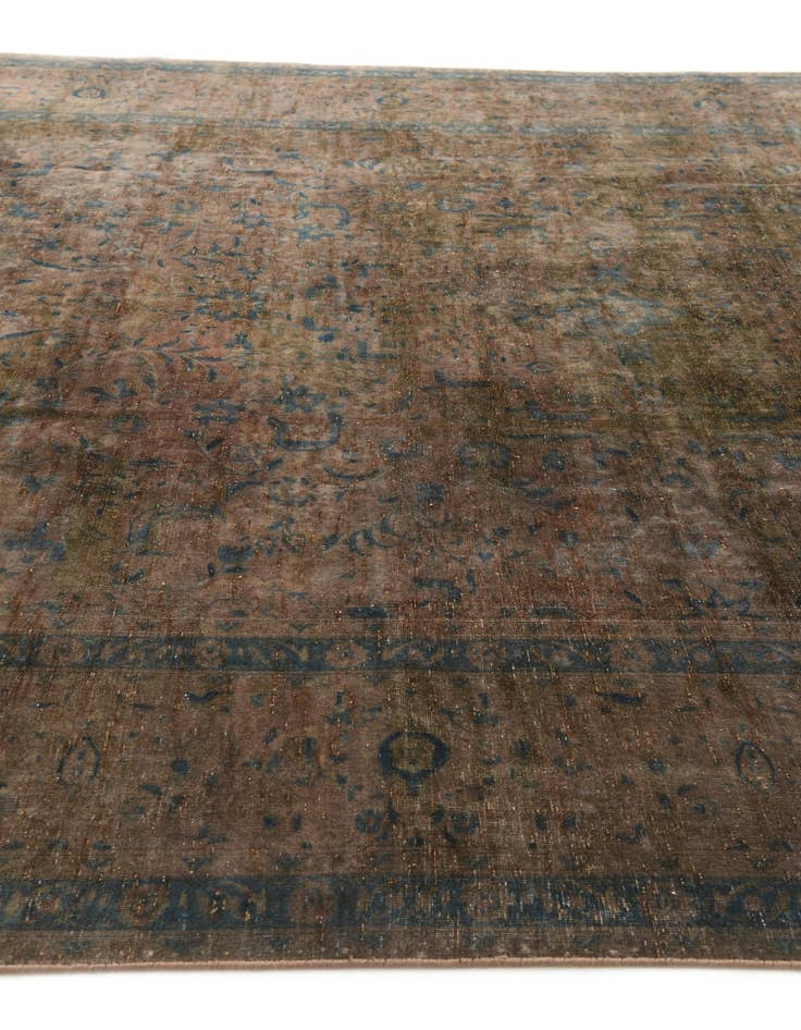Detail image of  9' x 13'  Hand Knotted Ultra Vintage Persian Wool Rug