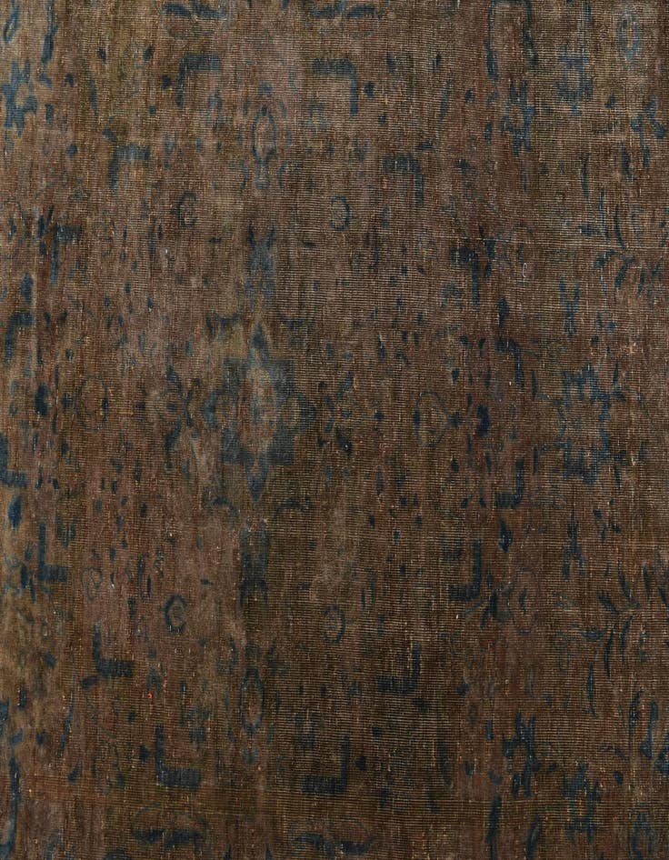 Detail image of  9' x 13'  Hand Knotted Ultra Vintage Persian Wool Rug